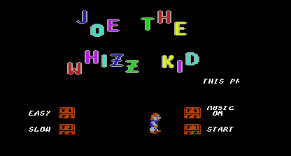 Joe the Whizz Kid Title Screen